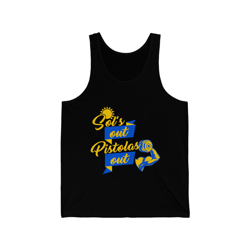 Sol's Out Pistola's Out Tank Top - Shopportuguese.com