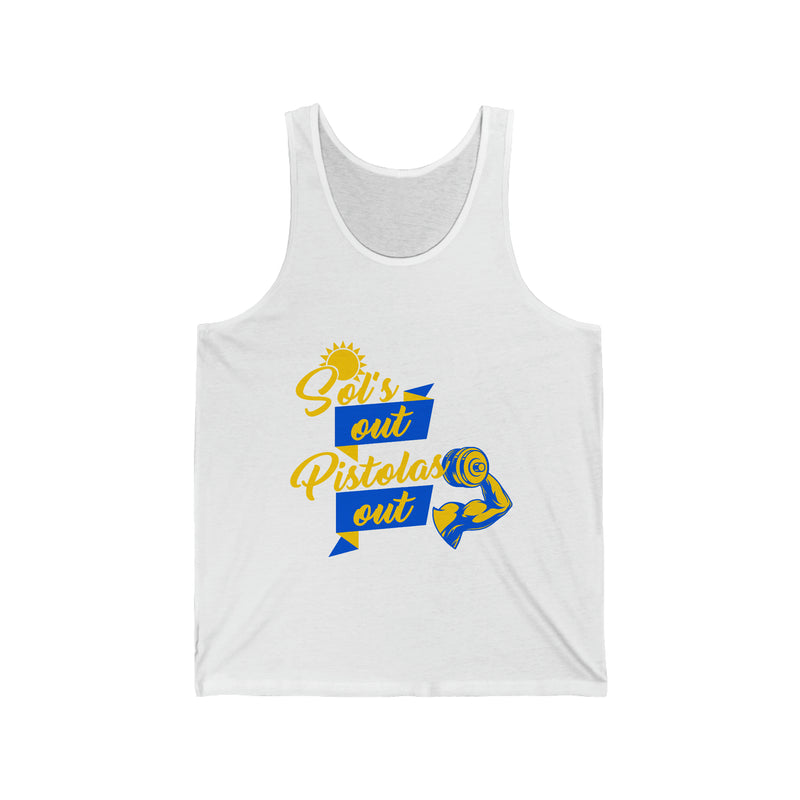 Sol's Out Pistola's Out Tank Top - Shopportuguese.com