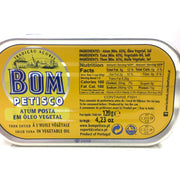 Tuna in Olive Oil or Vegetable Oil by Bom Petisco - Shopportuguese.com