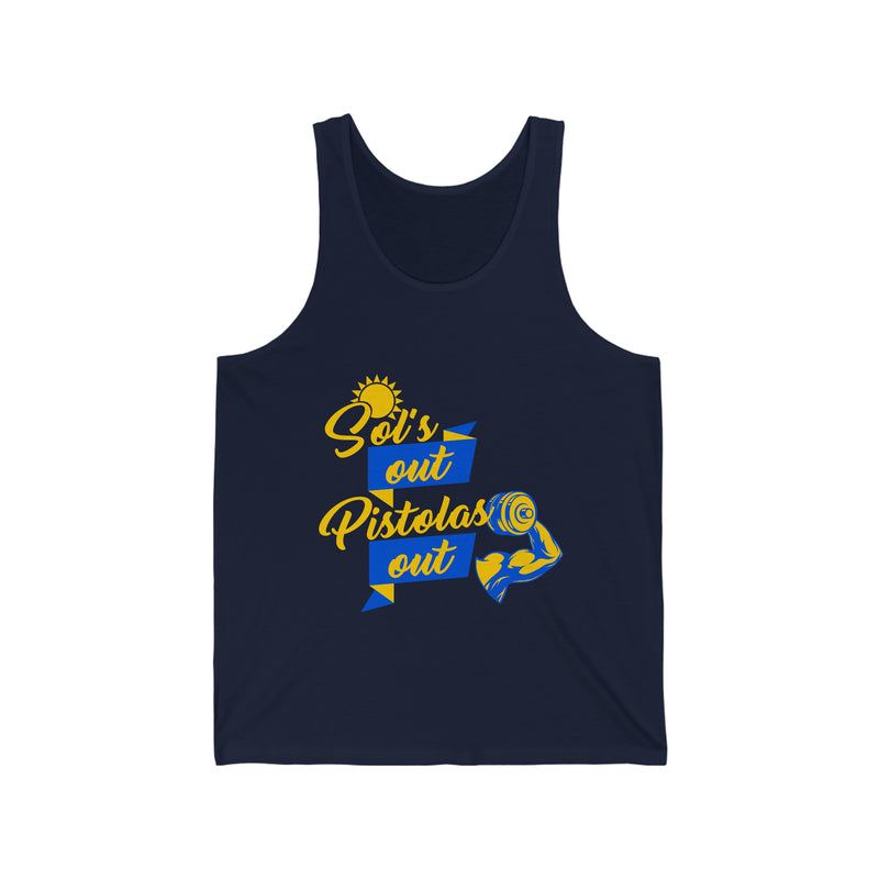 Sol's Out Pistola's Out Tank Top - Shopportuguese.com  