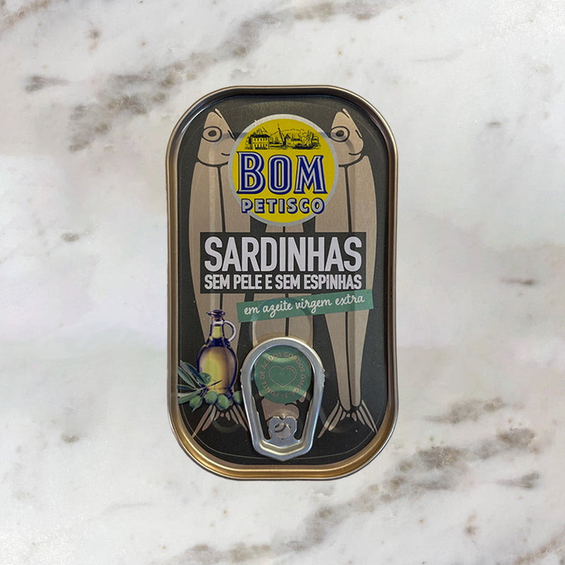 Boneless, Skinless Sardines in Extra Virgin Olive Oil by Bom Petisco - Shopportuguese.com  