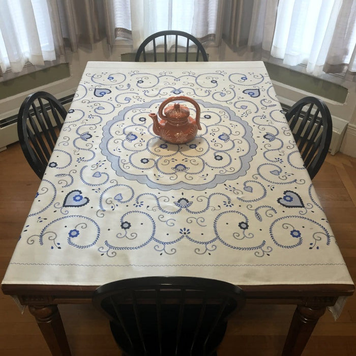 Azulejo Inspired Tablecloth (59" x 59")
