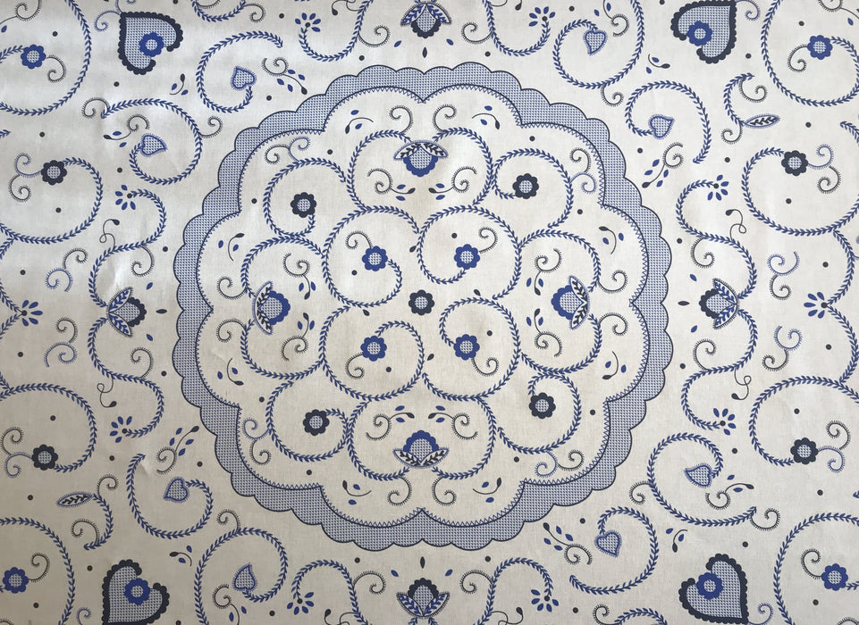 Azulejo Inspired Tablecloth (59" x 59")