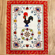 Barcelos Rooster Kitchen Towels (White w/ Colored Border) - Shopportuguese.com  