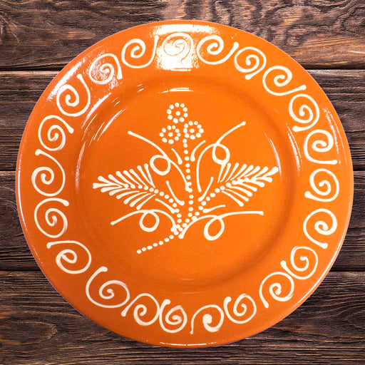 Traditional Portuguese Clay Pottery Dinner Plate - Shopportuguese.com  