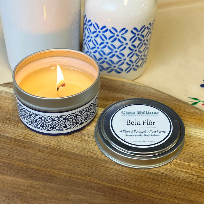 Bela Flor Aromatherapy Soy Wax Tin