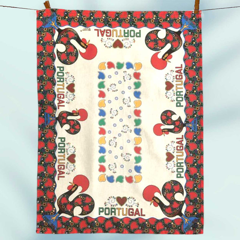Traditional Barcelos Rooster Kitchen Towel - Shopportuguese.com  